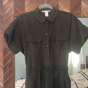 H&M Dark Green Romper